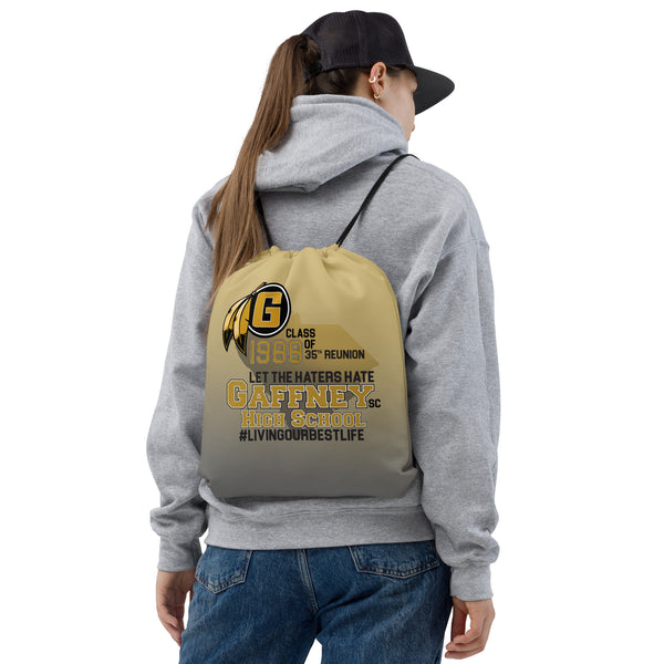 GAFFNEY High School C/O 1988 35th Reunion Drawstring Bag