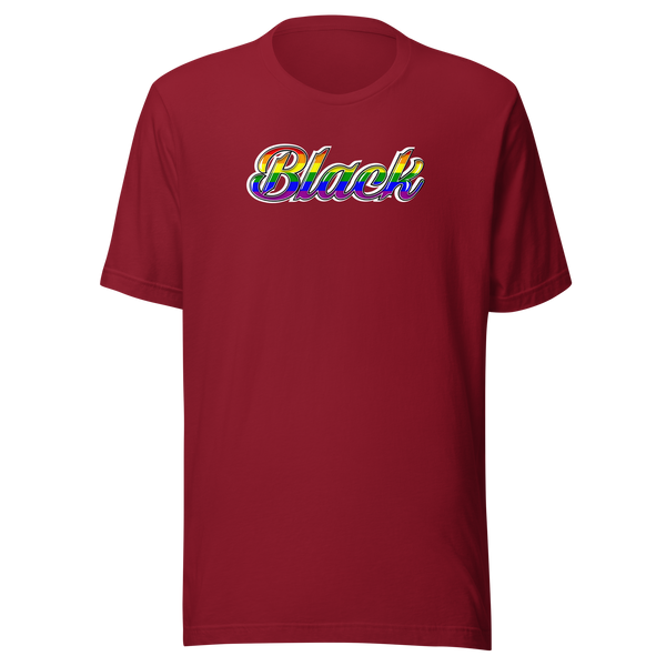 "Black" Rainbow Short-Sleeve Unisex T-Shirt