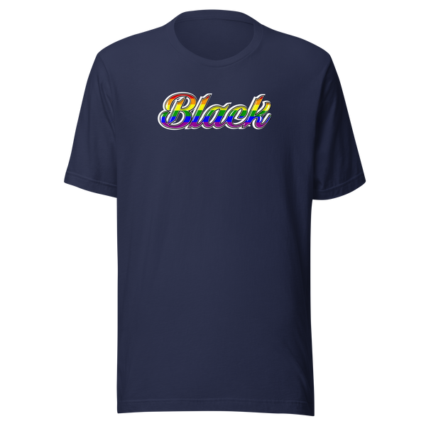 "Black" Rainbow Short-Sleeve Unisex T-Shirt