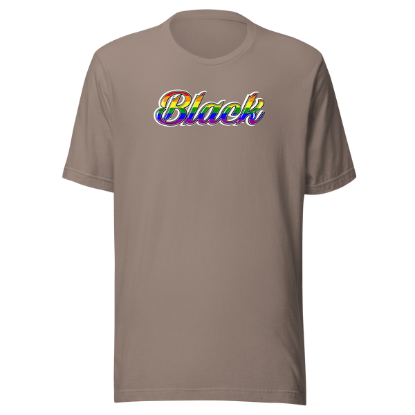 "Black" Rainbow Short-Sleeve Unisex T-Shirt