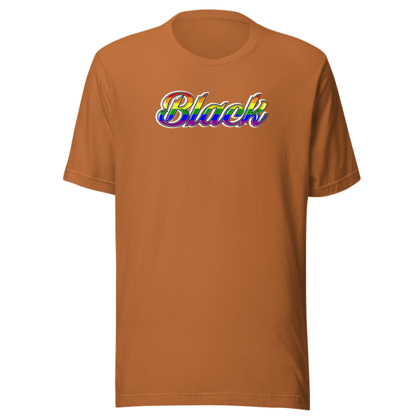 "Black" Rainbow Short-Sleeve Unisex T-Shirt