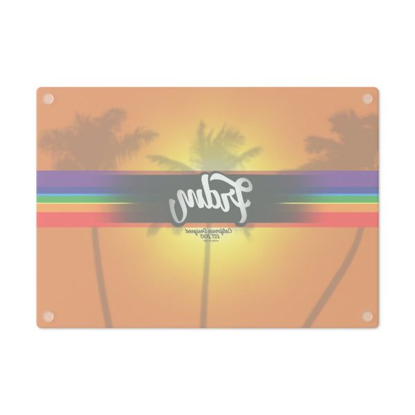 Paradise Rainbow flag Cutting Board