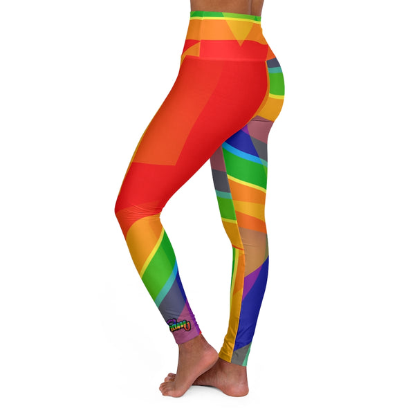 FRDM Rainbow High Waisted Yoga Leggings