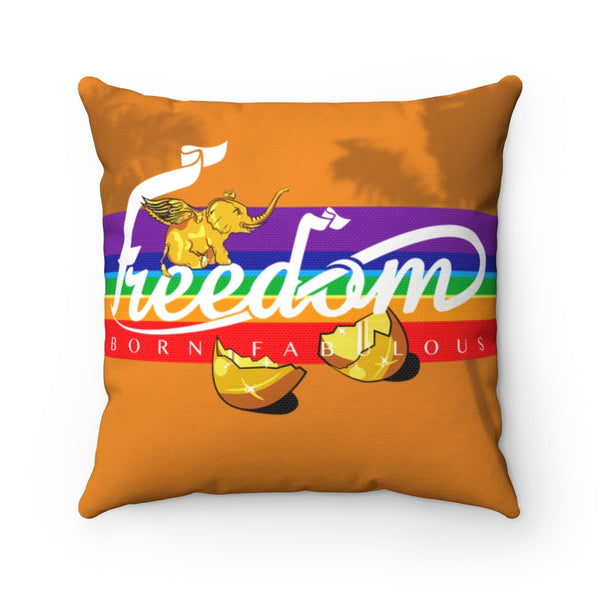 Paradise and Born Fabulous Square Pillow