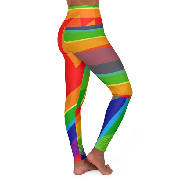FRDM Rainbow High Waisted Yoga Leggings