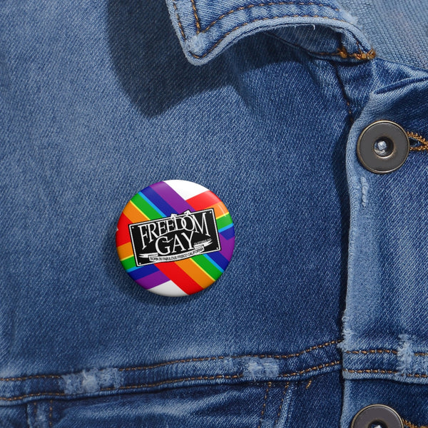 Fredom Gay Rainbow Pin Buttons