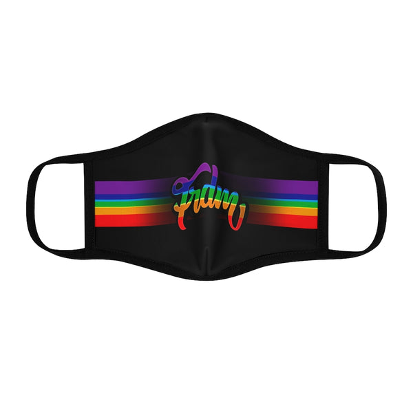 Rainbow FRDM Fitted Polyester Face Mask
