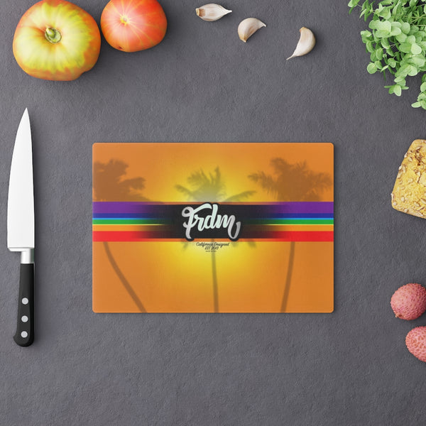 Paradise Rainbow flag Cutting Board