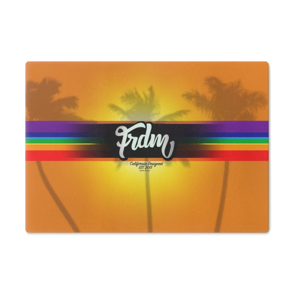 Paradise Rainbow flag Cutting Board