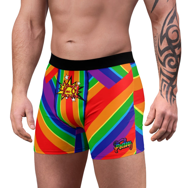 Rainbow "Gay and Proud" Men's Boxer Briefs