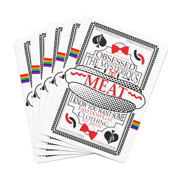 "Mysterious MEAT" 52 playing cards