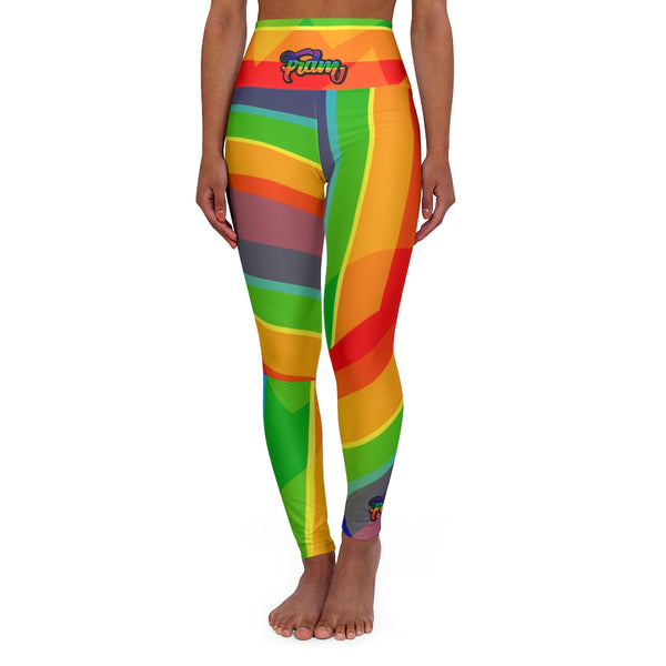 FRDM Rainbow High Waisted Yoga Leggings