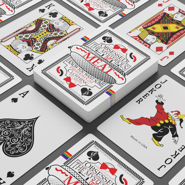 "Mysterious MEAT" 52 playing cards
