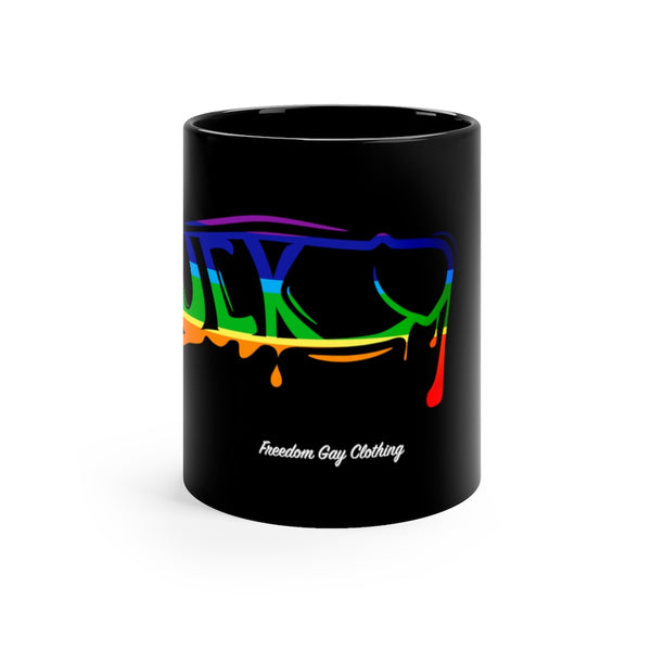 "Suck" 11oz Black Mug