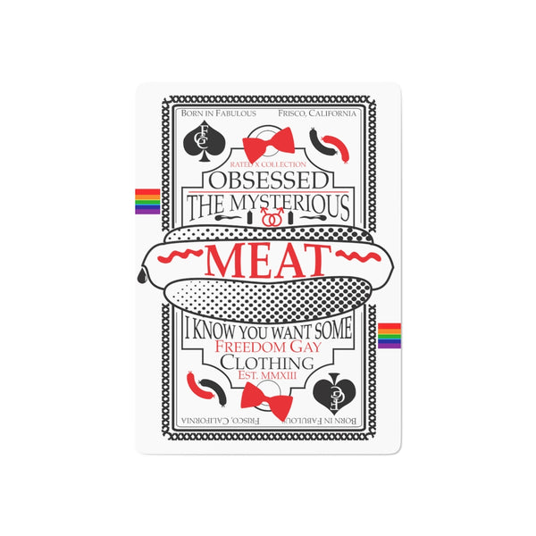 "Mysterious MEAT" 52 playing cards