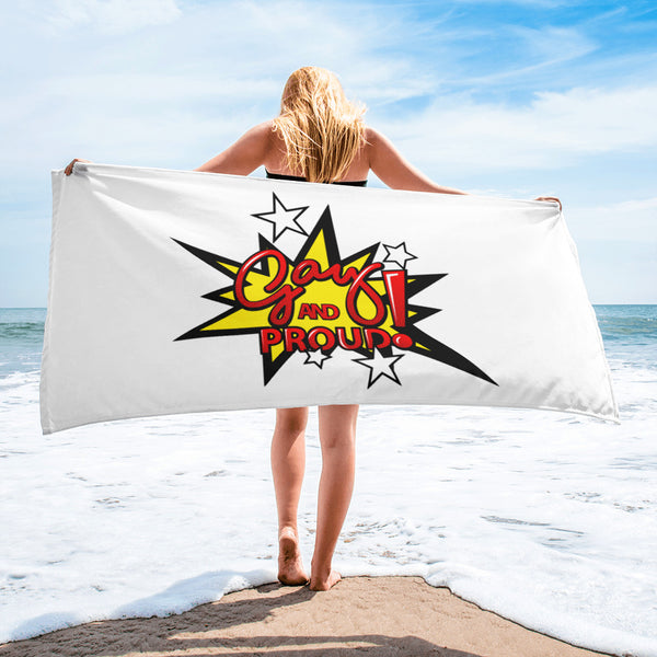 Gay and Proud Beach Towel