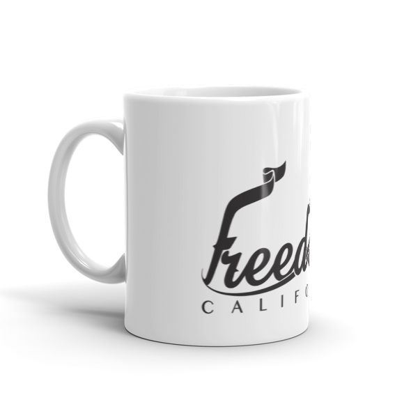 White & Black  Freedom Mug