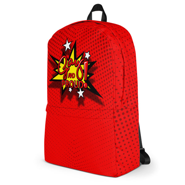 Gay and Proud Red Schoolboy Backpack