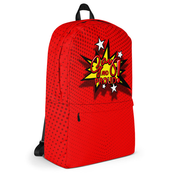 Gay and Proud Red Schoolboy Backpack