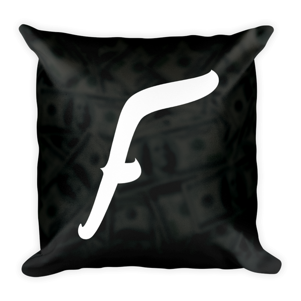 Dirty Money Square Pillow