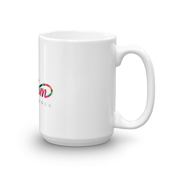 White Floral Freedom Mug