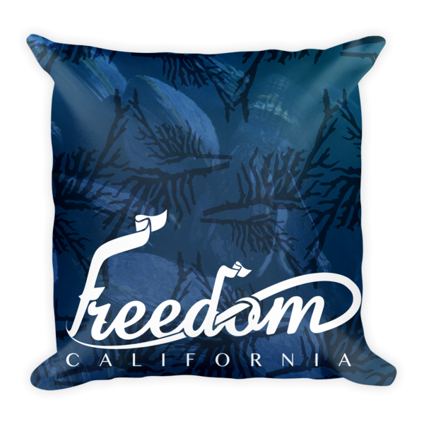 Blue Coral Pillow