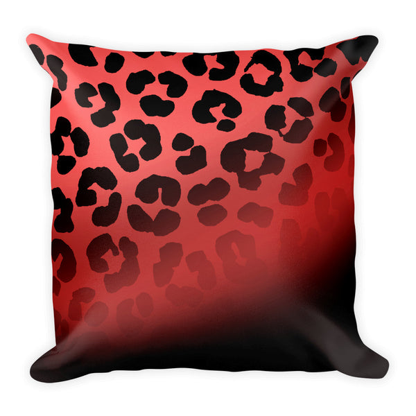 "untamed" Square Pillow Red