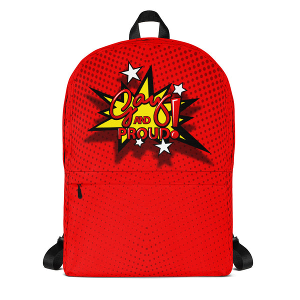 Gay and Proud Red Schoolboy Backpack