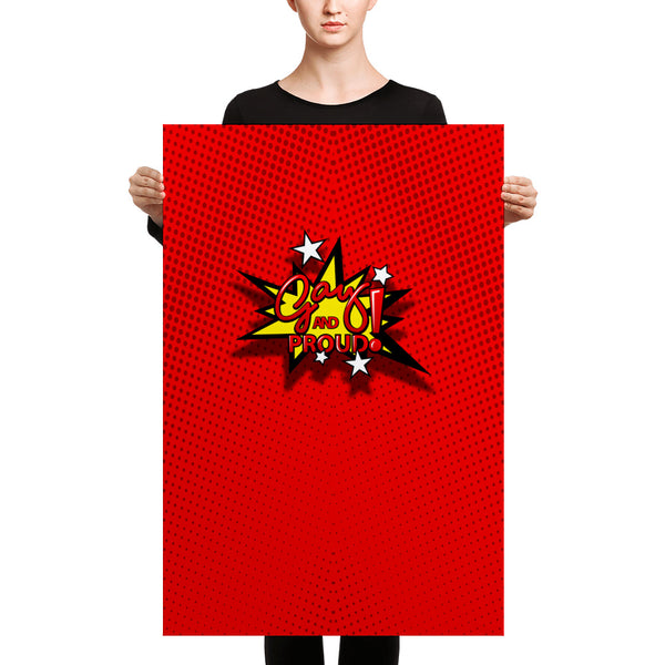 Gay and Proud Red Canvas