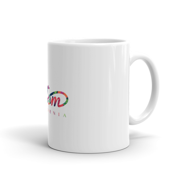 White Floral Freedom Mug