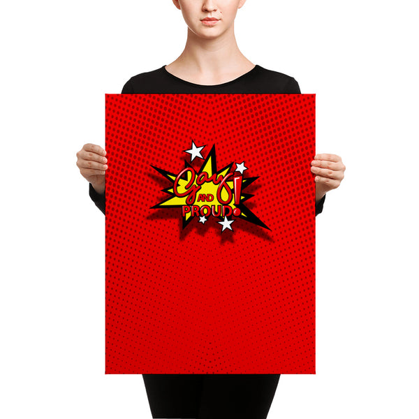 Gay and Proud Red Canvas