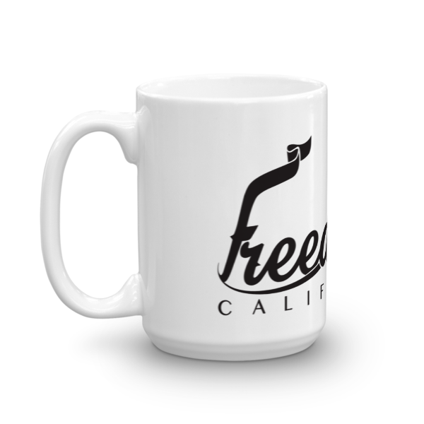 White & Black  Freedom Mug