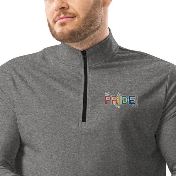 PRIDE Quarter zip pullover