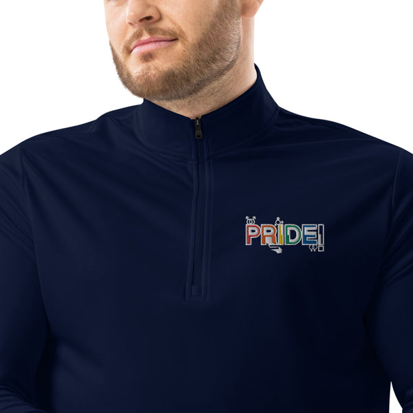 PRIDE Quarter zip pullover